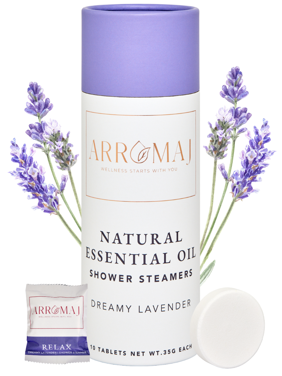Lavender Essential Oil Shower Steamer 10 Pc Canister