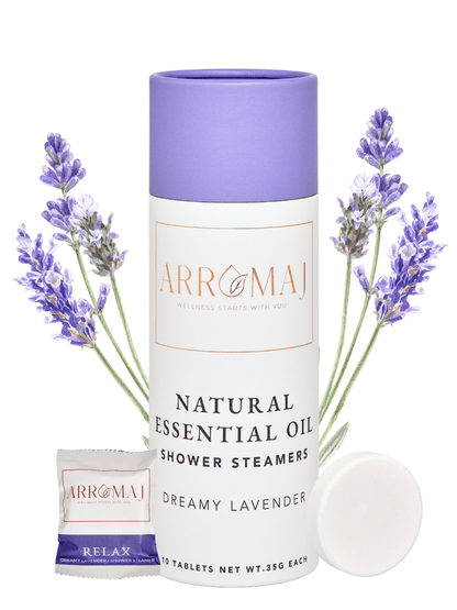 Lavender Essential Oil Shower Steamer — 10 Piece Canister